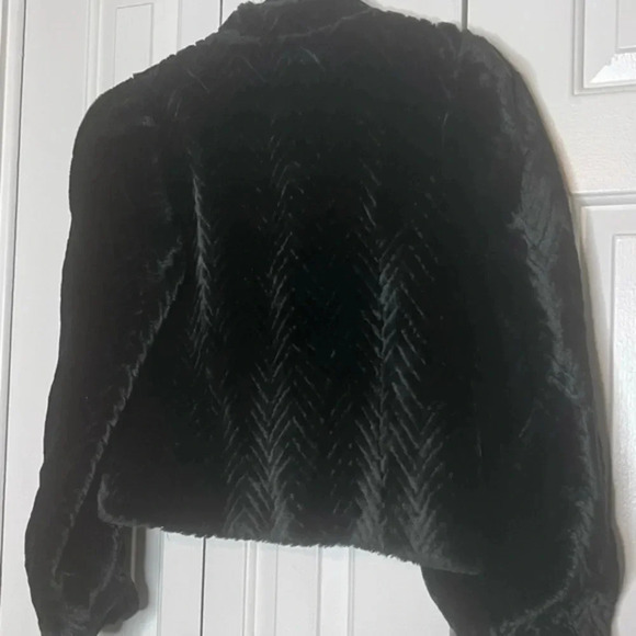Harry Casper Vintage Black Faux Fur Coat - Picture 8 of 16